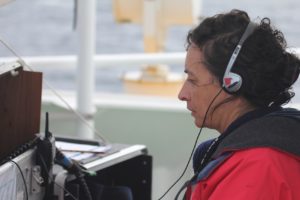 M.Begoña Santos is the coordinator for the SCANS-III project at the Spanish Institute of Oceanography (IEO). She was the cruise coordinator during the first half of the survey. She is the Head of Fisheries at IEO